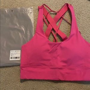 balance athletica aura bra pink guava